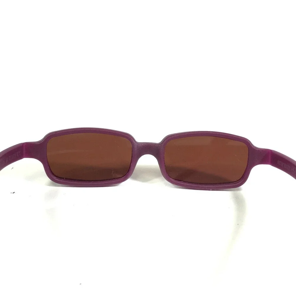 Miraflex Sunglasses NEW BABY 2 Purple Rectangular Frames with Red Lenses